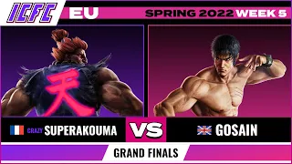 Superakouma (Akuma) vs. Gosain (Law) Grand Finals - ICFC EU Tekken 7 Spring 2022 Week 5