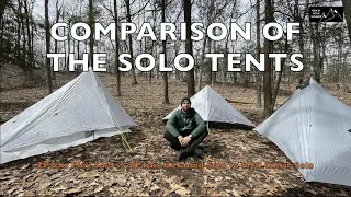 Zpacks Plex Solo vs Zpacks Hexamid Solo vs Six Moon Designs Lunar Solo Tent Comparison