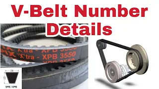 V-Belt me likhe number ka kya matlab hota hai| V-Belt number detail| वी बेल्ट में लिखे नंबर का मतलब