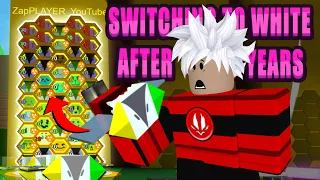 😲SWITCHING to a Perfect WHITE HIVE in Bee Swarm Simulator | Roblox