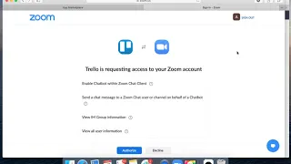 How to install TRELLO APP in ZOOM CHAT?
