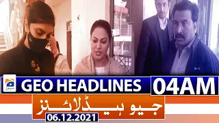 Geo News Headlines 04 AM | 6th December 2021