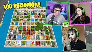 RODZEŃSTWO vs NADŁUŻSZA MAPA PARKOUR w Minecraft! (100 lvl)