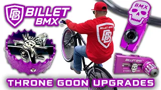 Billet BMX Bike Upgrades on Throne Goon Mister Cartoon Tatted Up 29" Bicycle