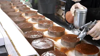 Full of chocolate! The process of making amazing large amounts of chocolate cake -Korean street food