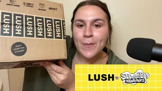 ASMR - I bought the whole Lush Cosmetics Spongebob Collection - WHISPER UNBOXING