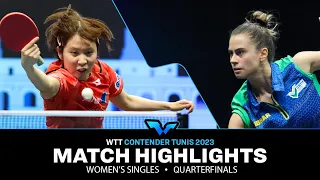 Bruna Takahashi vs Miu Hirano | WS QF | WTT Contender Tunis 2023