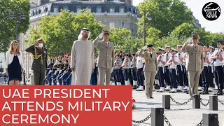 UAE President attends military ceremony at the Arc de Triomphe in Paris