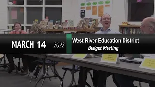 West River Education District: WRED Long Term Planning and Budget Mtg 3/14/22