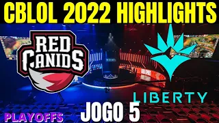 RED x LBR HIGHLIGHTS JOGO 5 CBLOL Playoffs 2022 RED x Liberty | CBLOL MELHORES MOMENTOS