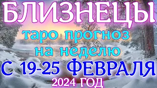 ГОРОСКОП БЛИЗНЕЦЫ С 19 ПО 25 ФЕВРАЛЯ НА НЕДЕЛЮ. 2024 ГОД