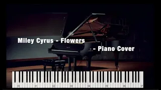 .🎵🎹  Miley Cyrus - Flowers - Piano Cover ❤️💜💗