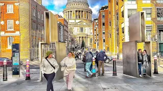 London Walking Tour | Walking Around Most Visited Landmarks in London City - St. Paul's Cathedral