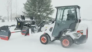 Snow Removal with an L28 Small Articulated Loader
