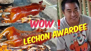 NAGPAKITANG GILAS ANG LECHON AWARDEE NA SI (Mr Noel Calipes) SA PAGLETSON SA FIESTA SA BOHOL