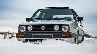 Diesel Cold Start VW Golf 2 compilation