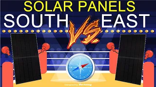 Solar Panels South vs East Production. Let's See Who Wins!