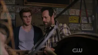 ENDING SCENE WITH ARCHIE BREAKING DOWN IN THE GARAGE 4X01