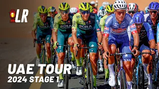 Chaos On The First Day | UAE Tour 2024 Stage 1 | Lanterne Rouge Cycling Podcast