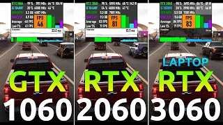 GTX 1060 vs RTX 2060 vs RTX 3060 Laptop Test in 10 Games