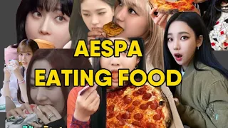 AESPA MUKBANG (EATING MOMENTS) FOR 6 MINUTES 🍔🥗🍜