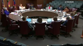 Board of Education Policy Management Committee Meeting 02/18/2020