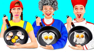 Me vs Grandma Cooking Challenge | Funny Food Situations by TeenChallenge