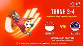 🛑 LIVE | U23 Indonesia vs U23 Malaysia | Bronze medal | Men's football | SEA Games 31