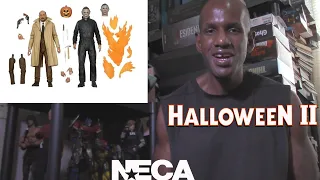 NECA Halloween II Flaming Michael Myers and Dr. Loomis 2 Pack Preview