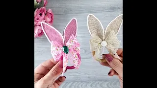 Easter bunny napkin ring tutorial