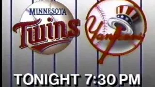 WPIX 1992 Twins vs. Yankees Commercial