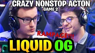 LIQUID vs OG (Game 2) RAMPAGE! Crazy Action Grand Final TI9 Dota 2