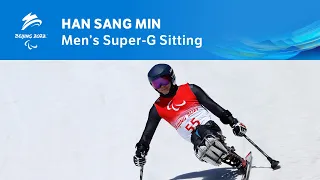 🇰🇷 South Korea's Han Sang Min in Men's Super-G Sitting | Beijing 2022 Winter Paralympics