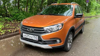 Lada Granda Cross AMT 2.0 POV test drive. City / highway driving