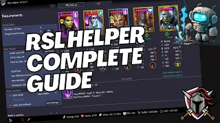 RSL HELPER COMPLETE GUIDE - Everything you need to know to use RSL Helper | Raid: Shadow Legends