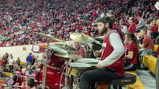 Big Red Basketball Band.  Assembly Hall. Bloomington Indiana.#mattallmandrumming