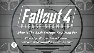 FALLOUT 4 (PS4) - What Is The Back Storage Key Used For