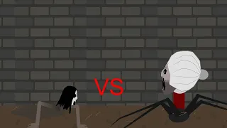 Crawling Slendrina VS Spider Angelene •Sticknodes Battle•