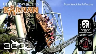 360° Der Schwur des Kärnan - Gerstlauer Roller Coaster 4K #360video immersive area VR Hansa Park