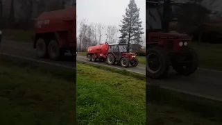 Zetor 7245 + fekál silnější než bus