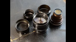 CARL ZEISS JENA SONNAR 180 2.8 старый, хороший. Ремонт склейки с отступлениями. Lensservis.