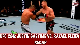 UFC 286: Justin Gaethje vs. Rafael Fiziev Recap Highlights