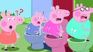 Brewing Cute Baby, Baby Factory - But in Toilet ?! | Peppa Pig Funny Animation
