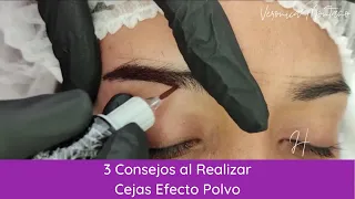 3 Consejos para Micropigmentación de Cejas Efecto Polvo