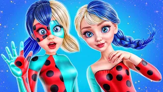 Elsa and Ladybug Switch Places?! Incredible Transformation!