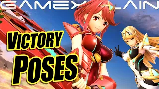 All of Pyra & Mythra Victory Pose Animations - Smash Bros. Ultimate (And Rex too?!)