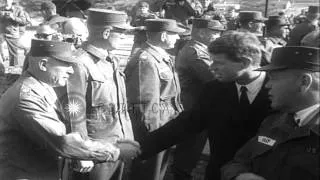 Attorney General Robert Kennedy visits Korea and meets President Lee Park after v...HD Stock Footage