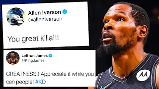 NBA PLAYERS REACT TO KEVIN DURANT 49 POINT TRIPLE DOUBLE VS BUCKS IN GAME 5 OF ECSF 2021 | KD.