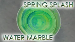 Spring Splash | Water Marble March 2021 #7 | DIY Nail Art Tutorial | MSLP