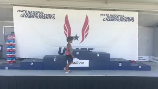 USATF Jr. Olympics 8u Shot put Daniel Moretti